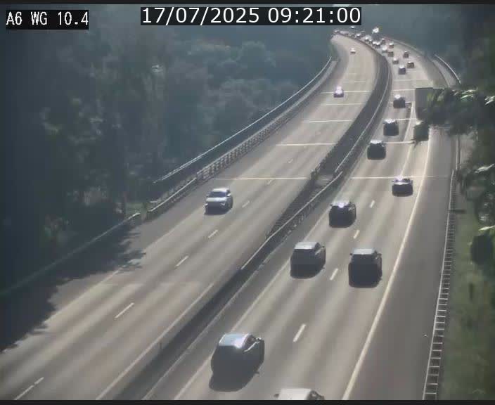 <h2>Traffic live webcam Luxembourg Mamer - A6 - BK 10.4 - direction Luxembourg/France/Allemagne</h2>