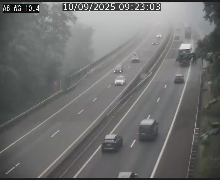 <h2>Traffic live webcam Luxembourg Mamer - A6 - BK 10.4 - direction Luxembourg/France/Allemagne</h2>