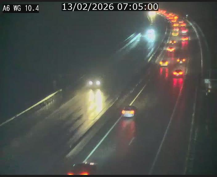 Traffic live webcam Luxembourg Mamer - A6 - BK 10.4 - direction Luxembourg/France/Allemagne