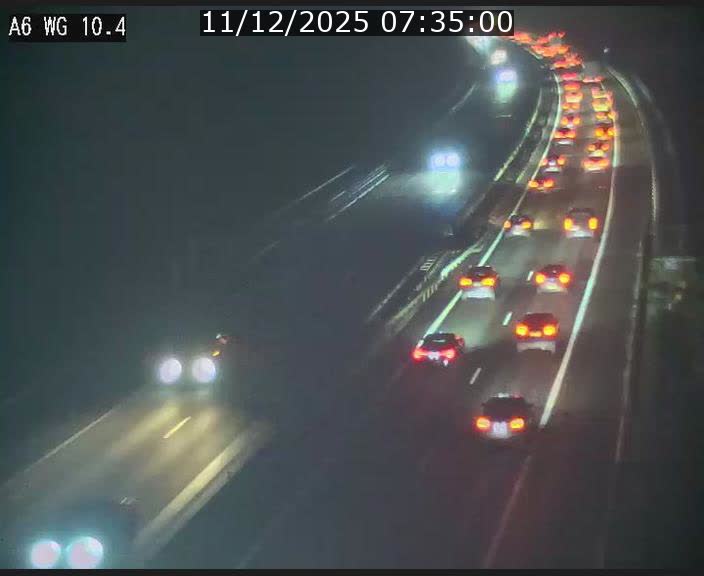 <h2>Traffic live webcam Luxembourg Mamer - A6 - BK 10.4 - direction Luxembourg/France/Allemagne</h2>