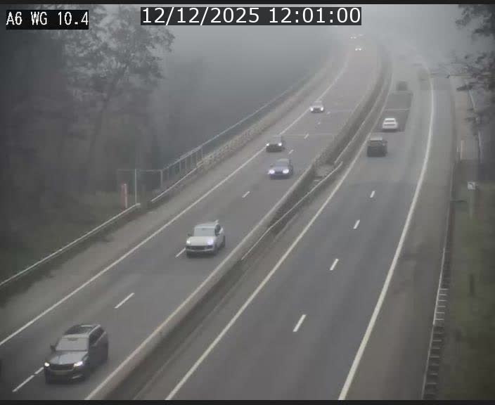 <h2>Traffic live webcam Luxembourg Mamer - A6 - BK 10.4 - direction Luxembourg/France/Allemagne</h2>