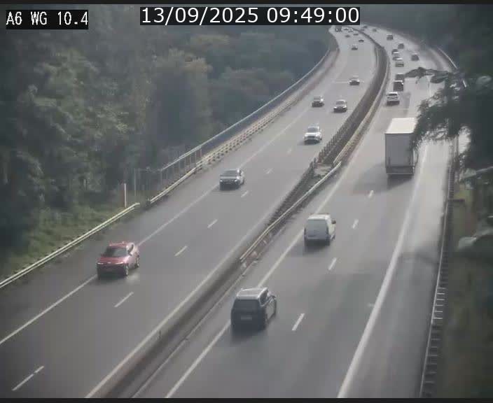 <h2>Traffic live webcam Luxembourg Mamer - A6 - BK 10.4 - direction Luxembourg/France/Allemagne</h2>