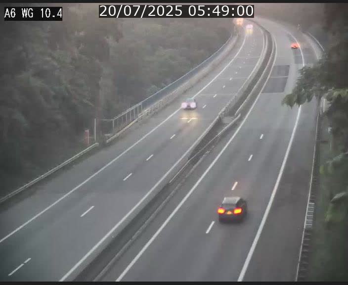 <h2>Traffic live webcam Luxembourg Mamer - A6 - BK 10.4 - direction Luxembourg/France/Allemagne</h2>