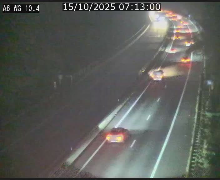 <h2>Traffic live webcam Luxembourg Mamer - A6 - BK 10.4 - direction Luxembourg/France/Allemagne</h2>