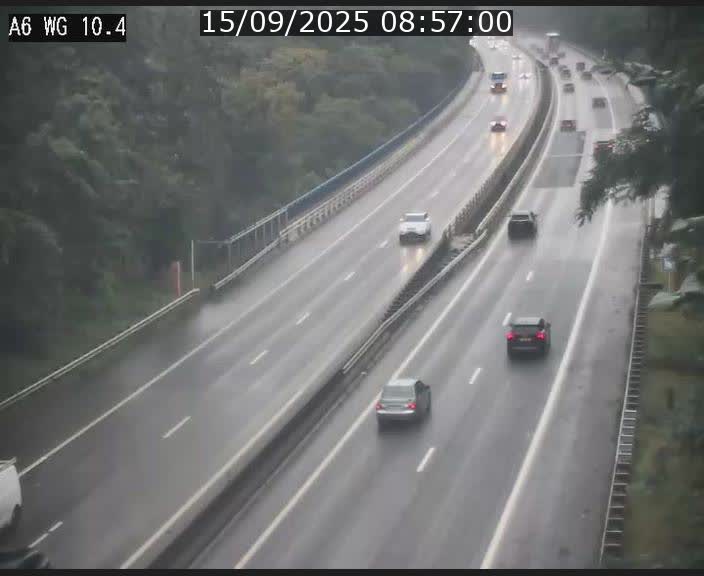 <h2>Traffic live webcam Luxembourg Mamer - A6 - BK 10.4 - direction Luxembourg/France/Allemagne</h2>