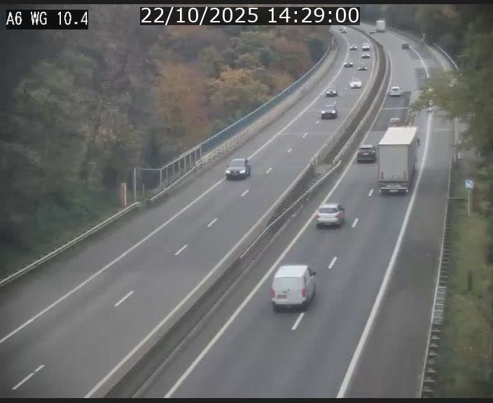 <h2>Traffic live webcam Luxembourg Mamer - A6 - BK 10.4 - direction Luxembourg/France/Allemagne</h2>