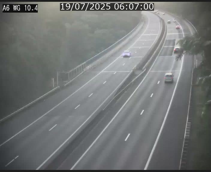 <h2>Traffic live webcam Luxembourg Mamer - A6 - BK 10.4 - direction Luxembourg/France/Allemagne</h2>