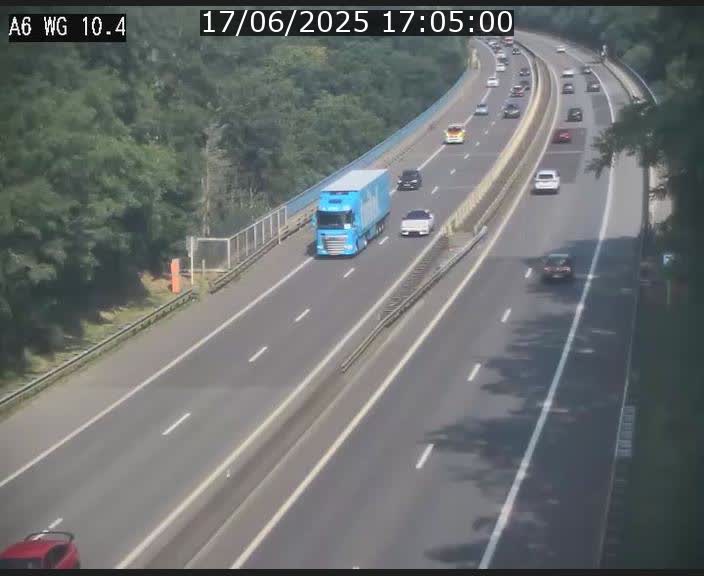 Traffic live webcam Luxembourg Mamer - A6 - BK 10.4 - direction Luxembourg/France/Allemagne