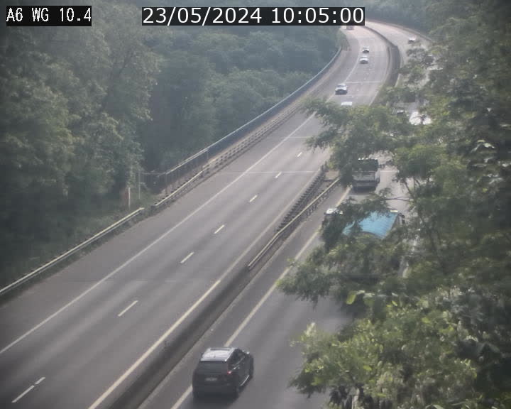 Traffic live webcam Luxembourg Mamer - A6 - BK 10.4 - direction Luxembourg/France/Allemagne