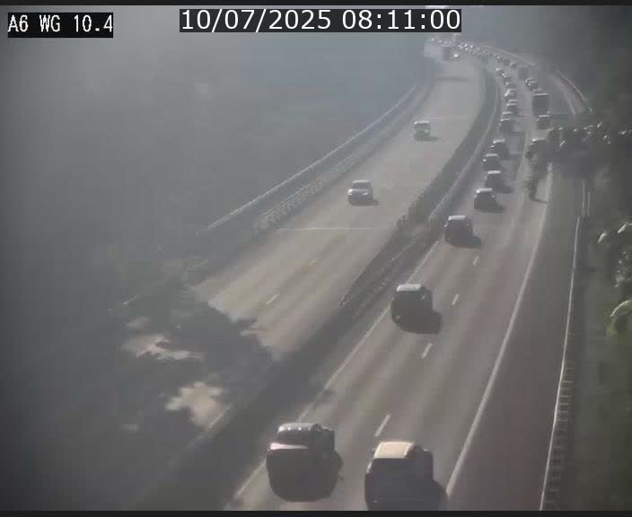 Traffic live webcam Luxembourg Mamer - A6 - BK 10.4 - direction Luxembourg/France/Allemagne