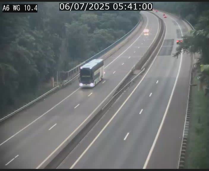 Traffic live webcam Luxembourg Mamer - A6 - BK 10.4 - direction Luxembourg/France/Allemagne
