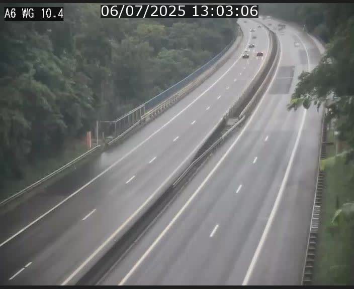 Traffic live webcam Luxembourg Mamer - A6 - BK 10.4 - direction Luxembourg/France/Allemagne