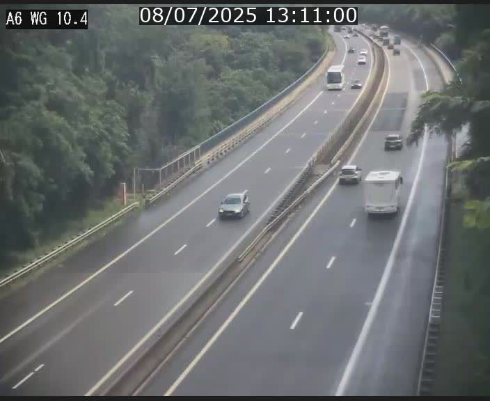 Traffic live webcam Luxembourg Mamer - A6 - BK 10.4 - direction Luxembourg/France/Allemagne