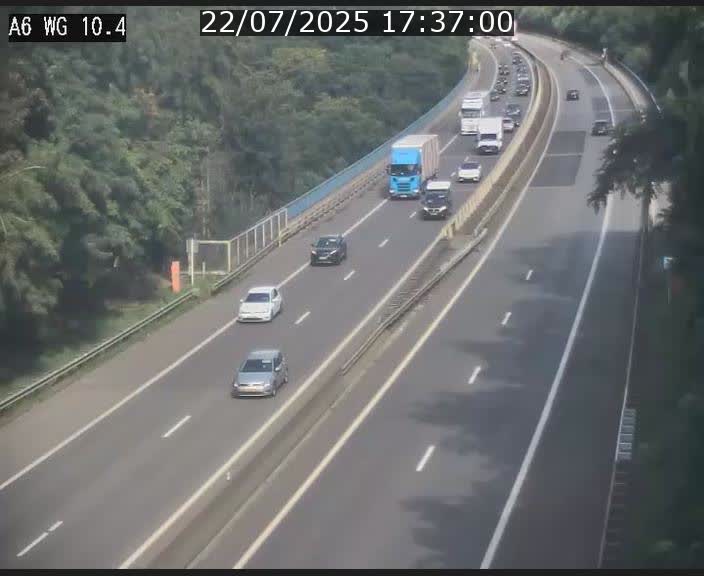Traffic live webcam Luxembourg Mamer - A6 - BK 10.4 - direction Luxembourg/France/Allemagne