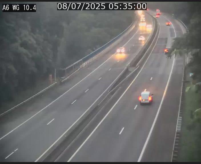Traffic live webcam Luxembourg Mamer - A6 - BK 10.4 - direction Luxembourg/France/Allemagne