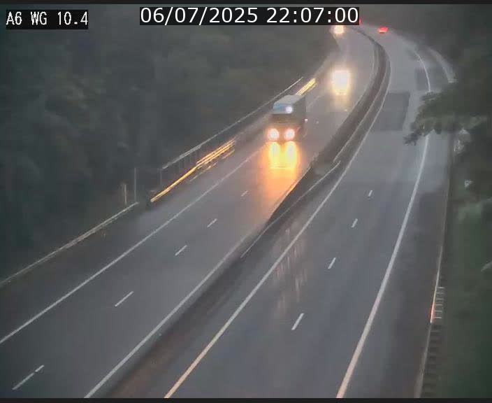 Traffic live webcam Luxembourg Mamer - A6 - BK 10.4 - direction Luxembourg/France/Allemagne