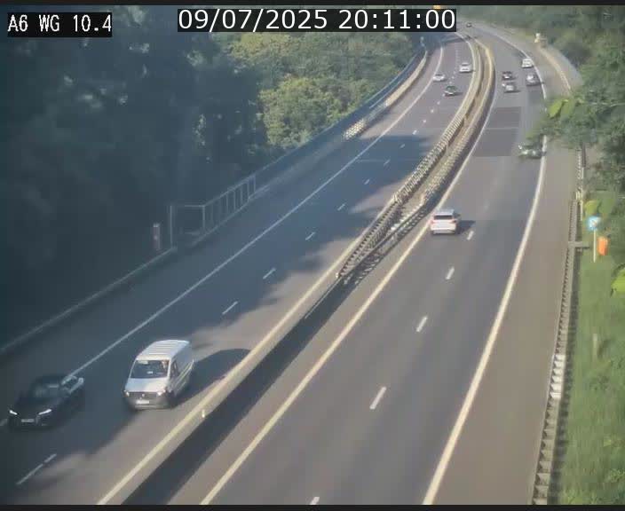 Traffic live webcam Luxembourg Mamer - A6 - BK 10.4 - direction Luxembourg/France/Allemagne