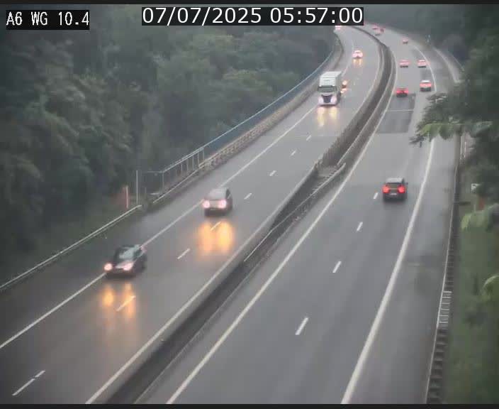Traffic live webcam Luxembourg Mamer - A6 - BK 10.4 - direction Luxembourg/France/Allemagne