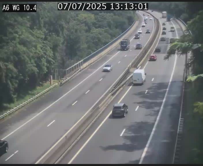 Traffic live webcam Luxembourg Mamer - A6 - BK 10.4 - direction Luxembourg/France/Allemagne