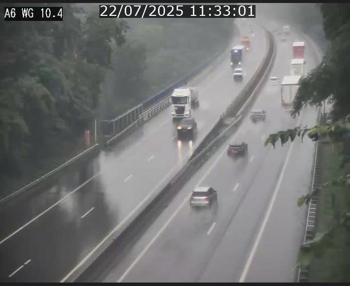Traffic live webcam Luxembourg Mamer - A6 - BK 10.4 - direction Luxembourg/France/Allemagne