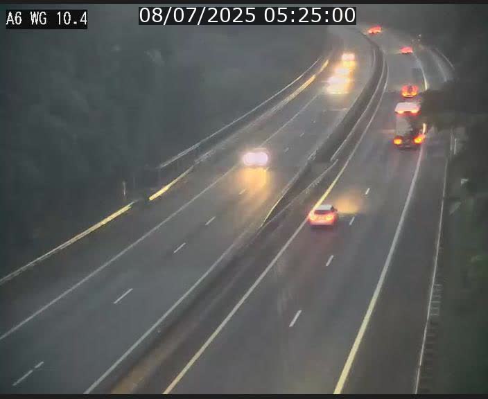 Traffic live webcam Luxembourg Mamer - A6 - BK 10.4 - direction Luxembourg/France/Allemagne