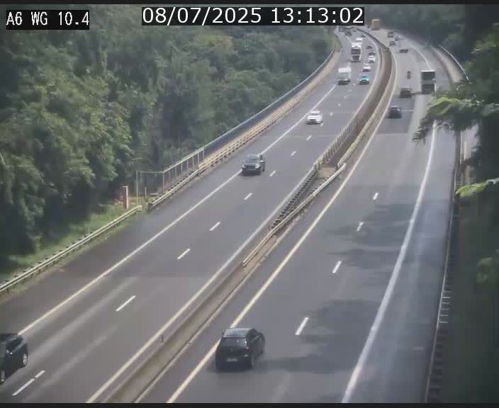 Traffic live webcam Luxembourg Mamer - A6 - BK 10.4 - direction Luxembourg/France/Allemagne