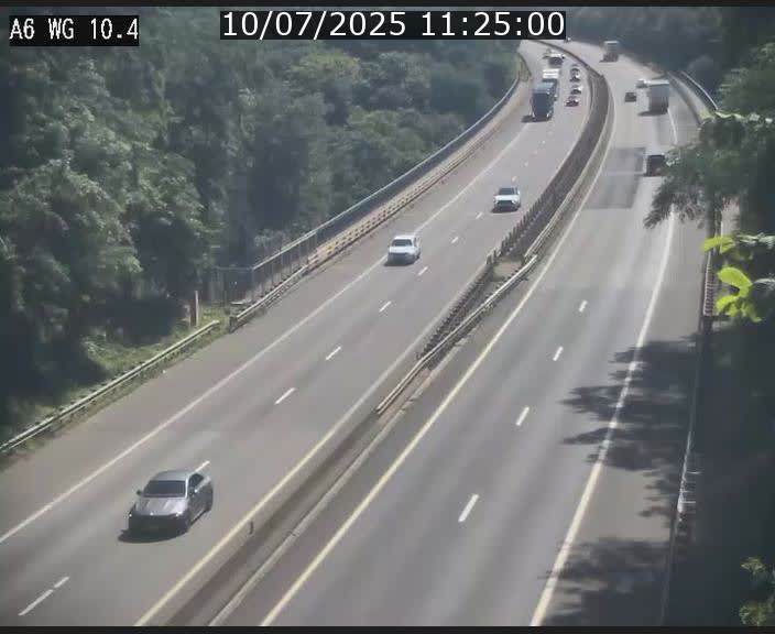 Traffic live webcam Luxembourg Mamer - A6 - BK 10.4 - direction Luxembourg/France/Allemagne