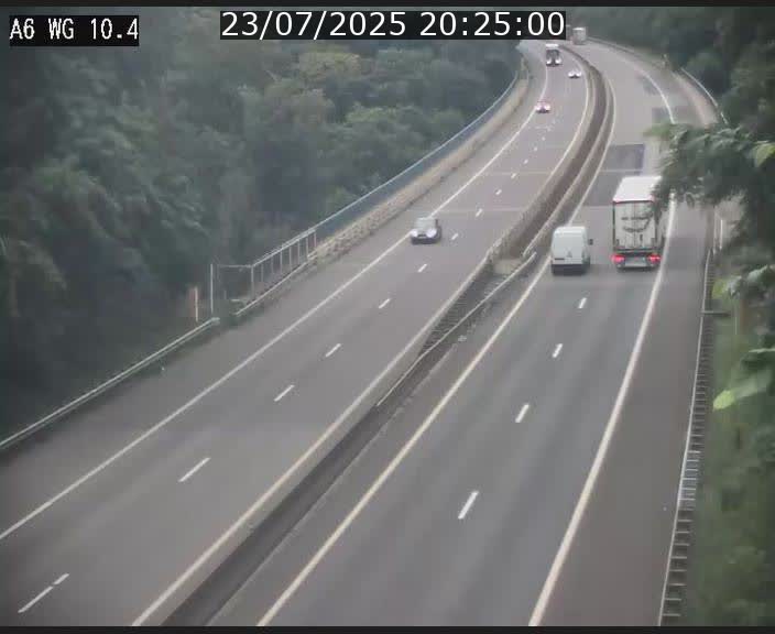 Traffic live webcam Luxembourg Mamer - A6 - BK 10.4 - direction Luxembourg/France/Allemagne