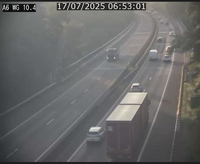 Traffic live webcam Luxembourg Mamer - A6 - BK 10.4 - direction Luxembourg/France/Allemagne