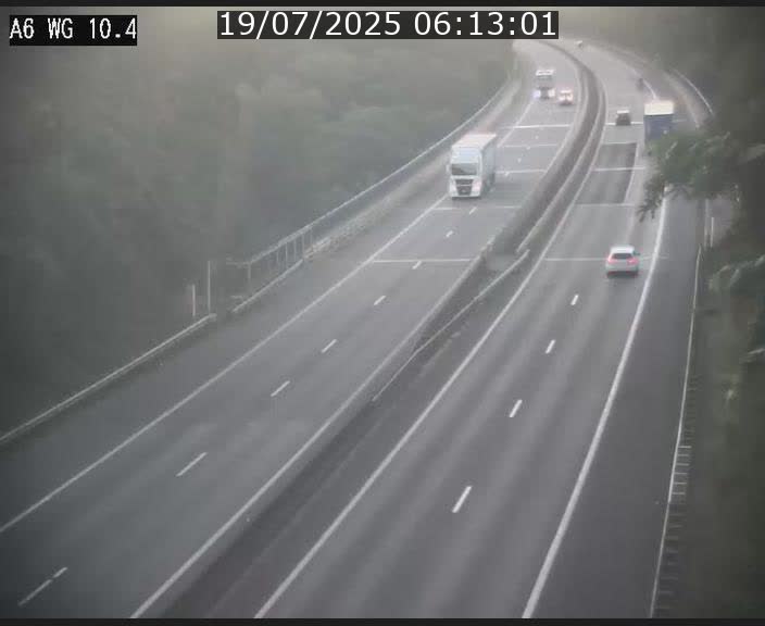 Traffic live webcam Luxembourg Mamer - A6 - BK 10.4 - direction Luxembourg/France/Allemagne