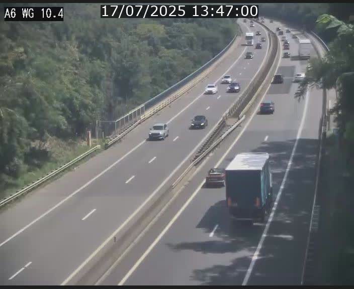 Traffic live webcam Luxembourg Mamer - A6 - BK 10.4 - direction Luxembourg/France/Allemagne