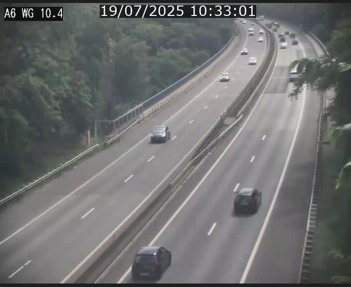 Traffic live webcam Luxembourg Mamer - A6 - BK 10.4 - direction Luxembourg/France/Allemagne