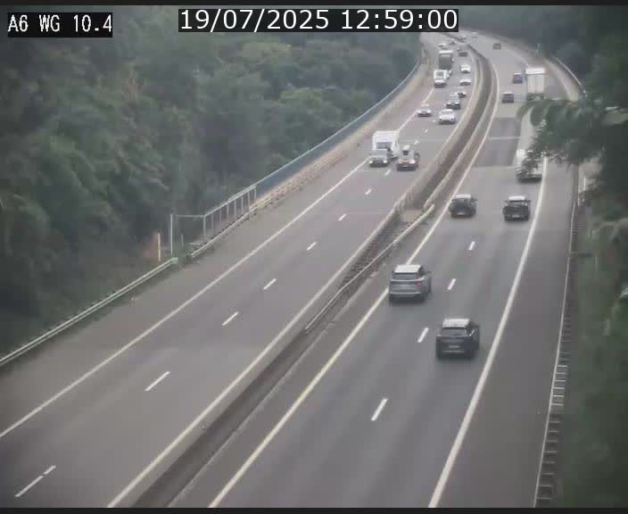 Traffic live webcam Luxembourg Mamer - A6 - BK 10.4 - direction Luxembourg/France/Allemagne