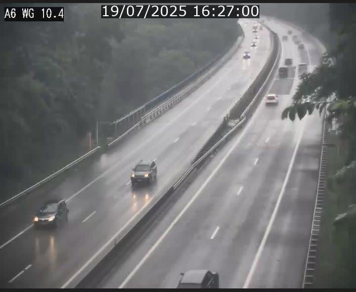 Traffic live webcam Luxembourg Mamer - A6 - BK 10.4 - direction Luxembourg/France/Allemagne