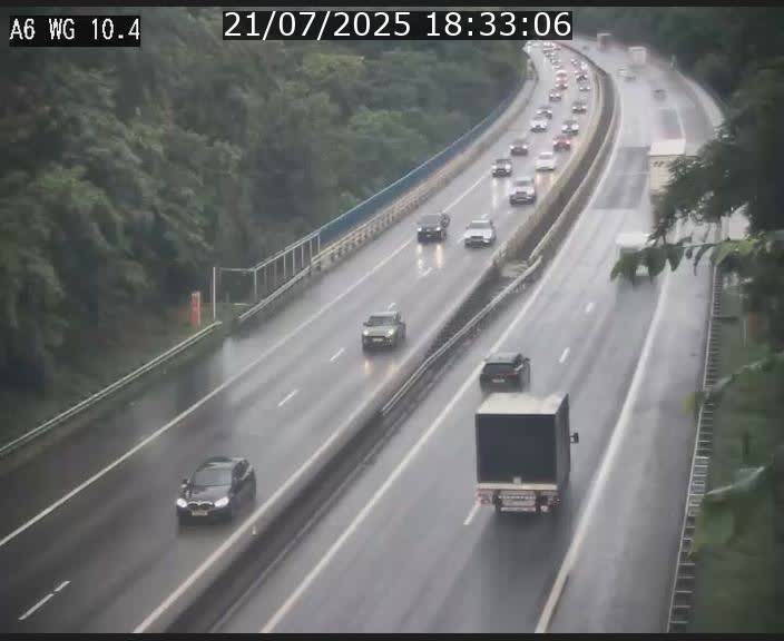 Traffic live webcam Luxembourg Mamer - A6 - BK 10.4 - direction Luxembourg/France/Allemagne