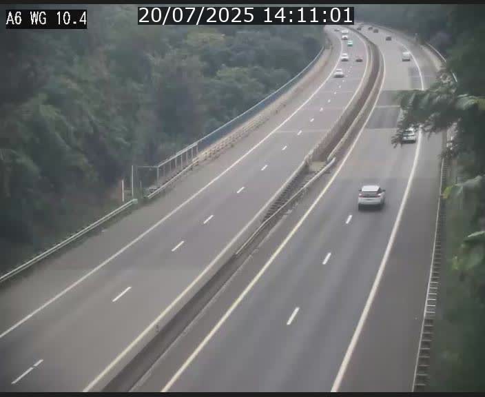 Traffic live webcam Luxembourg Mamer - A6 - BK 10.4 - direction Luxembourg/France/Allemagne