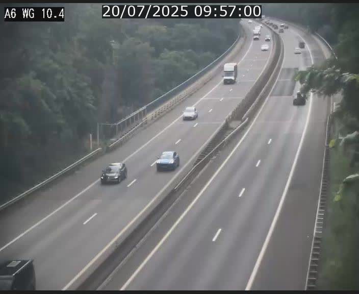 Traffic live webcam Luxembourg Mamer - A6 - BK 10.4 - direction Luxembourg/France/Allemagne