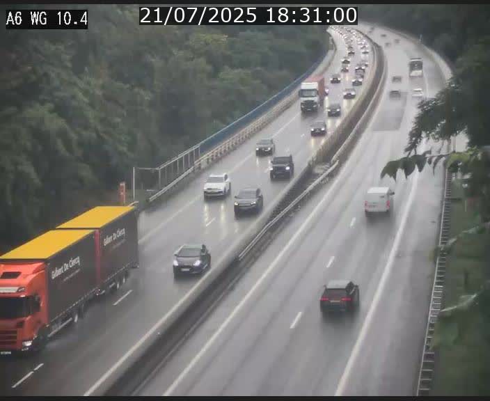 Traffic live webcam Luxembourg Mamer - A6 - BK 10.4 - direction Luxembourg/France/Allemagne