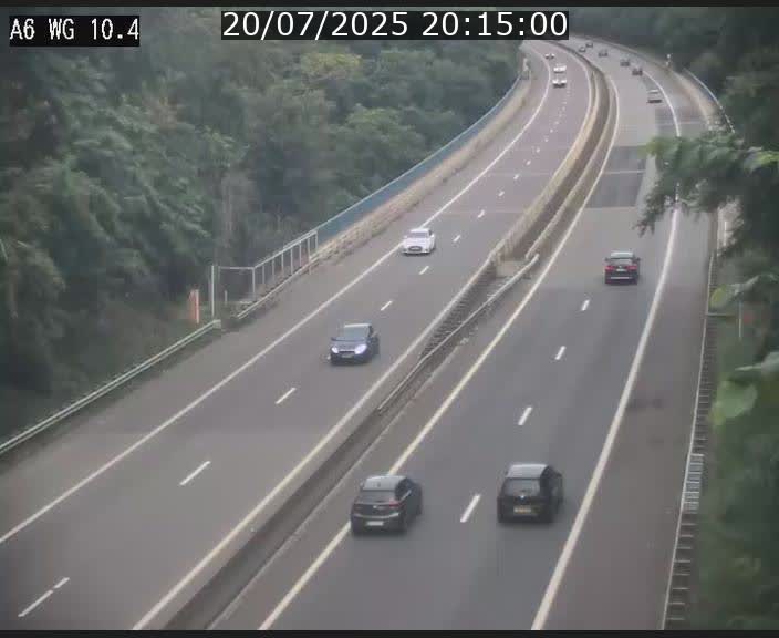 Traffic live webcam Luxembourg Mamer - A6 - BK 10.4 - direction Luxembourg/France/Allemagne