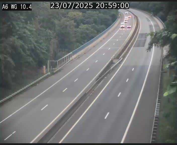 Traffic live webcam Luxembourg Mamer - A6 - BK 10.4 - direction Luxembourg/France/Allemagne