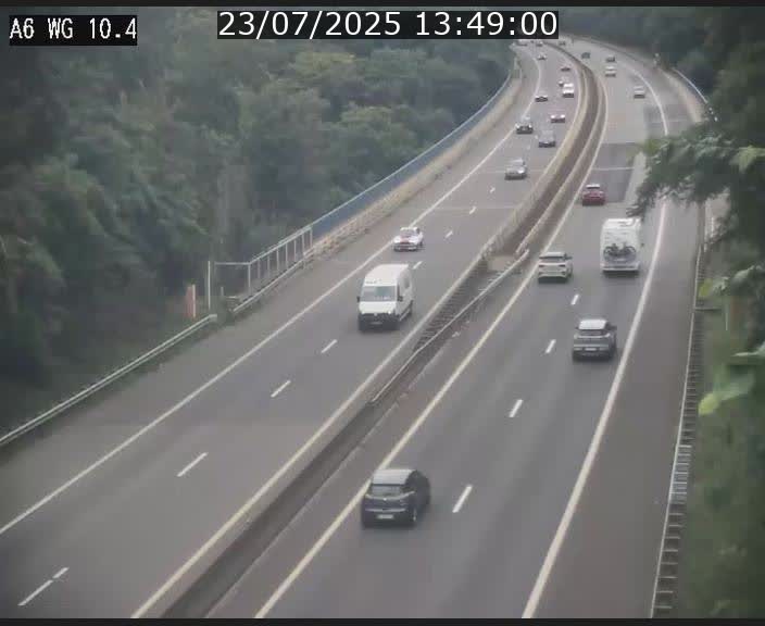 Traffic live webcam Luxembourg Mamer - A6 - BK 10.4 - direction Luxembourg/France/Allemagne