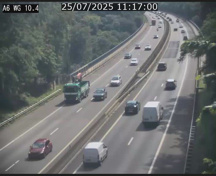 Traffic live webcam Luxembourg Mamer - A6 - BK 10.4 - direction Luxembourg/France/Allemagne