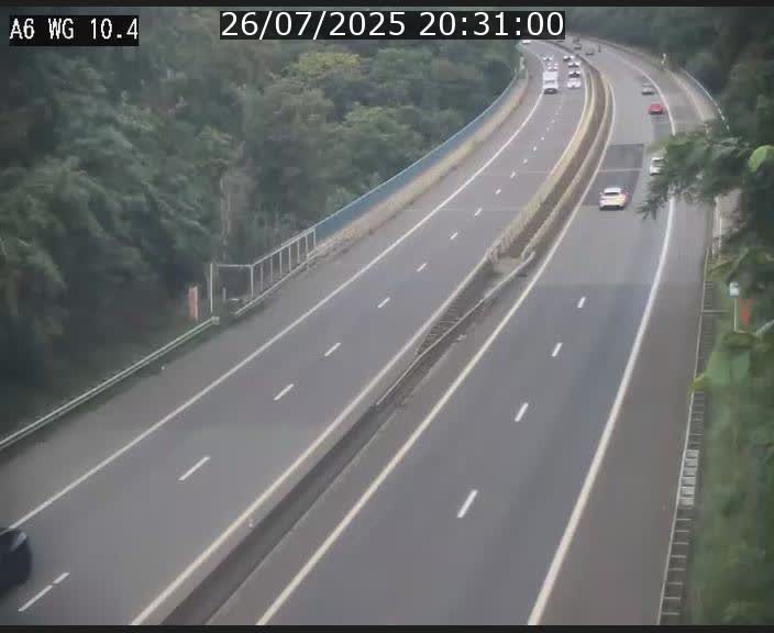 Traffic live webcam Luxembourg Mamer - A6 - BK 10.4 - direction Luxembourg/France/Allemagne