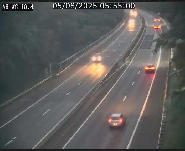 Traffic live webcam Luxembourg Mamer - A6 - BK 10.4 - direction Luxembourg/France/Allemagne