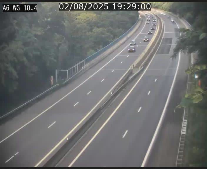 Traffic live webcam Luxembourg Mamer - A6 - BK 10.4 - direction Luxembourg/France/Allemagne