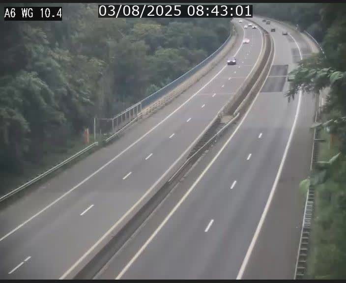 Traffic live webcam Luxembourg Mamer - A6 - BK 10.4 - direction Luxembourg/France/Allemagne