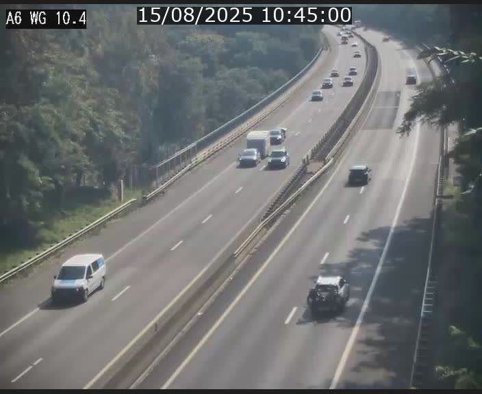 Traffic live webcam Luxembourg Mamer - A6 - BK 10.4 - direction Luxembourg/France/Allemagne