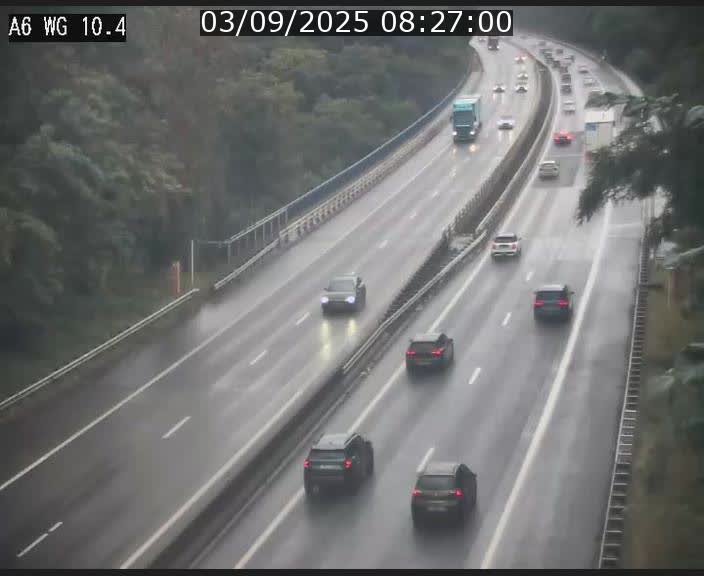 Traffic live webcam Luxembourg Mamer - A6 - BK 10.4 - direction Luxembourg/France/Allemagne