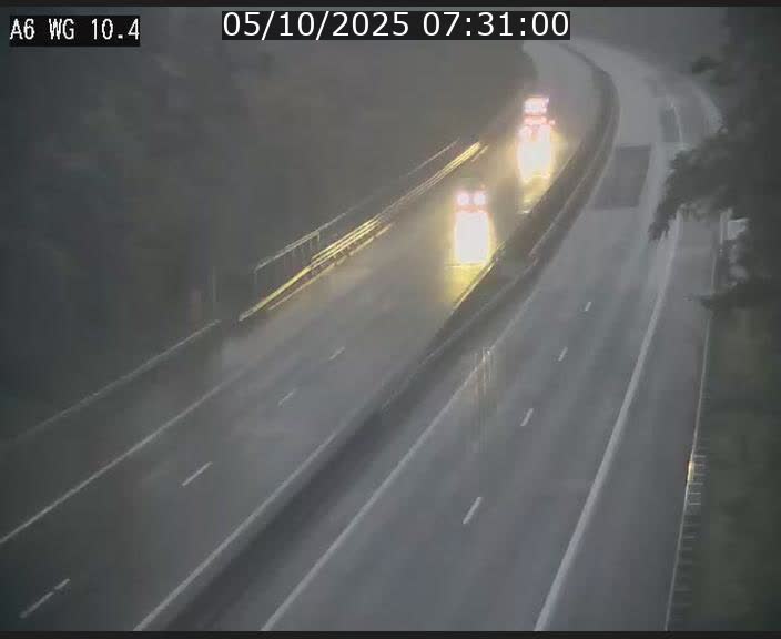 Traffic live webcam Luxembourg Mamer - A6 - BK 10.4 - direction Luxembourg/France/Allemagne