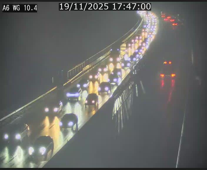 <h2>Traffic live webcam Luxembourg Mamer - A6 - BK 10.4 - direction Luxembourg/France/Allemagne</h2>